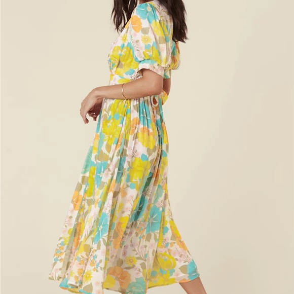 Spell Lemonade Soirée Dress in Citrus - Picture 5 of 10